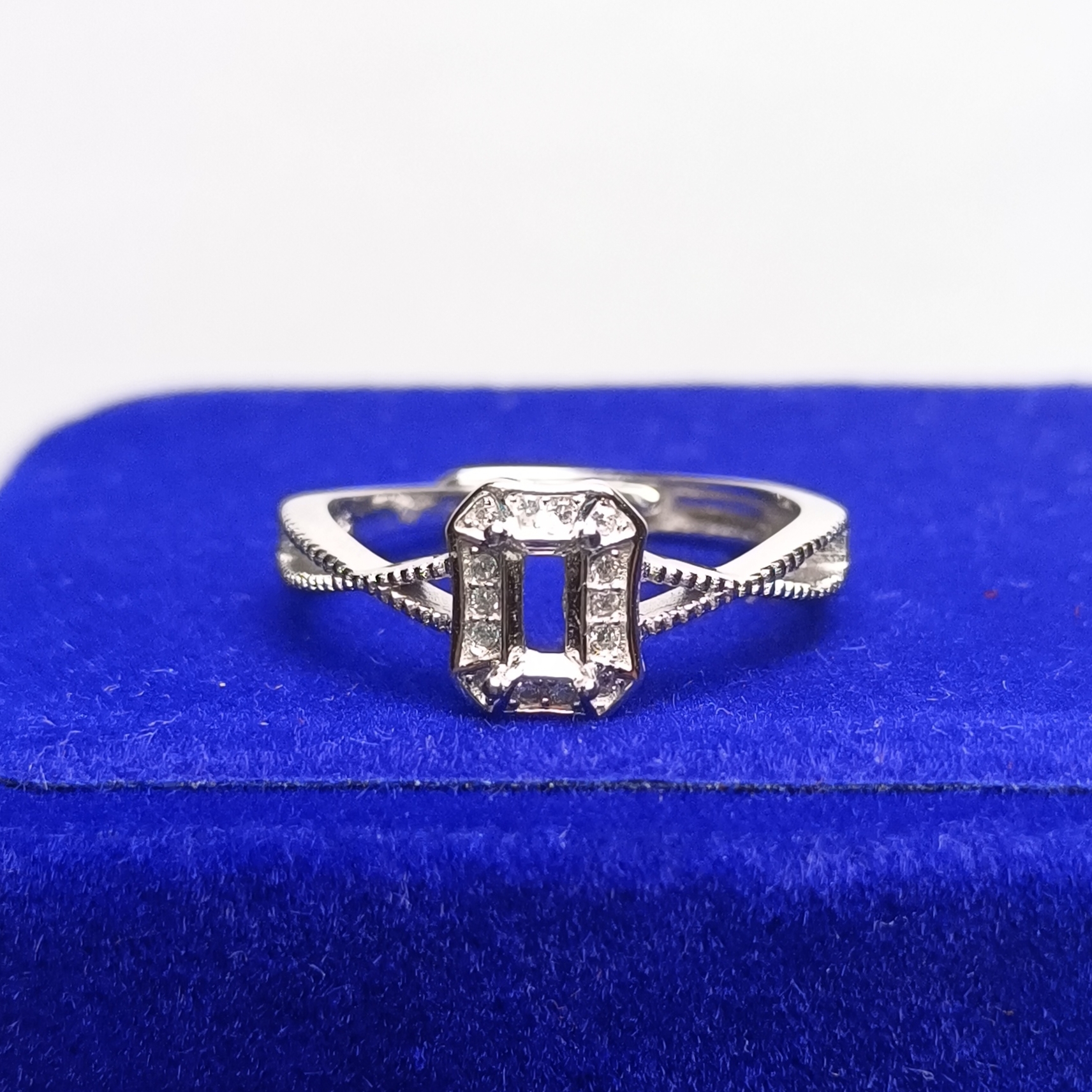 女戒方形3*5mm空托