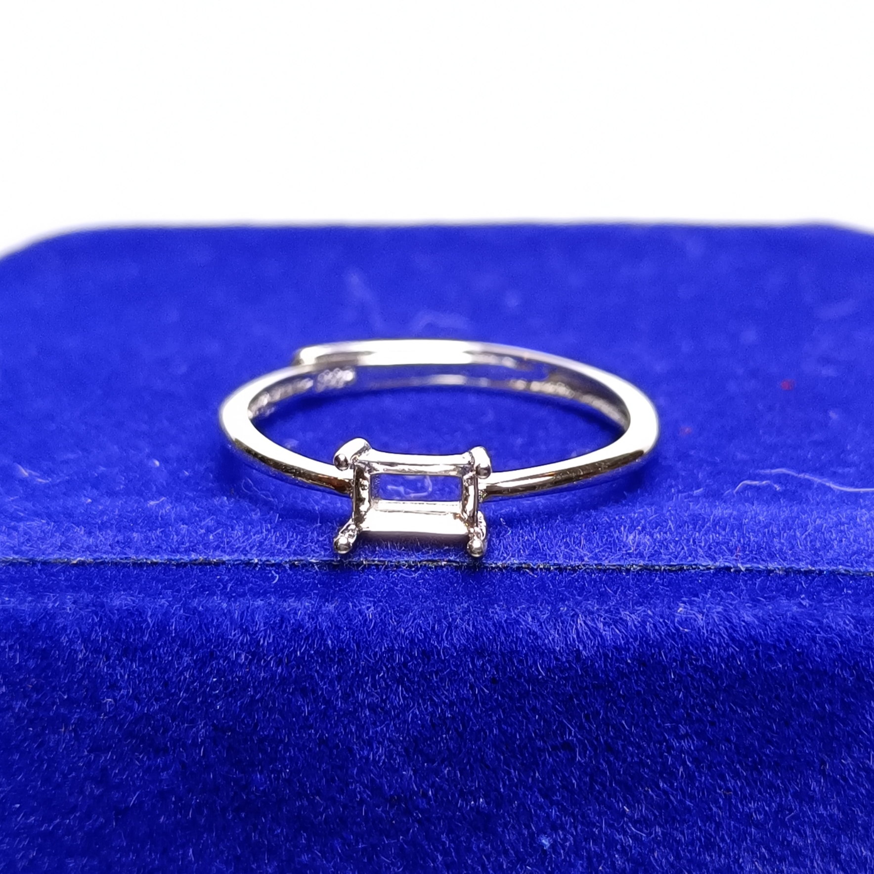 女戒方形3*5mm空托