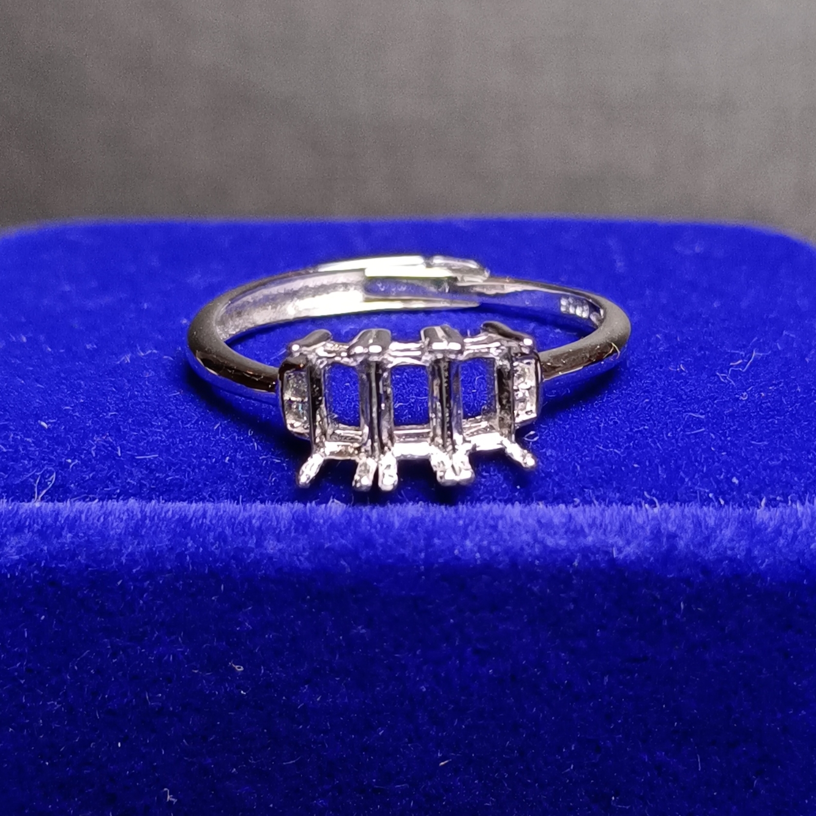 女戒方形3*5mm空托