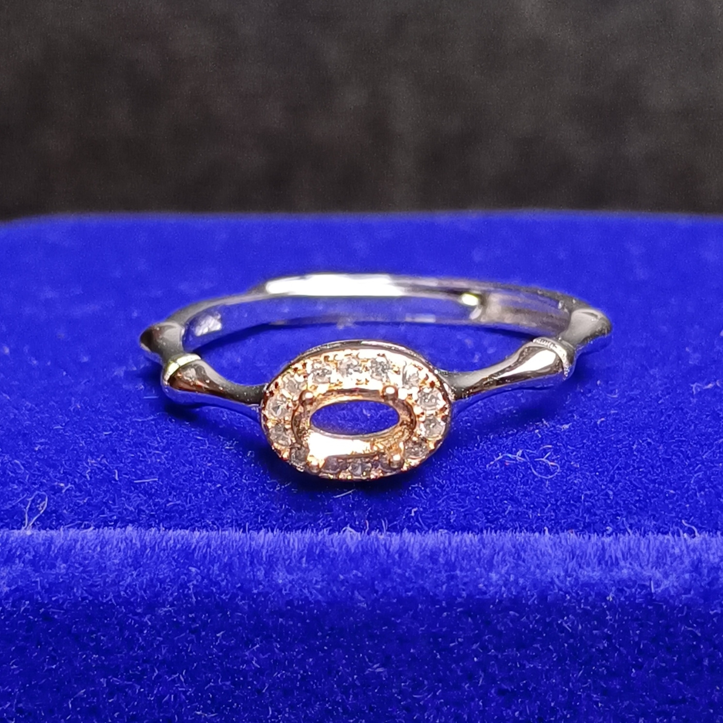 女戒橢圓3*5mm空托