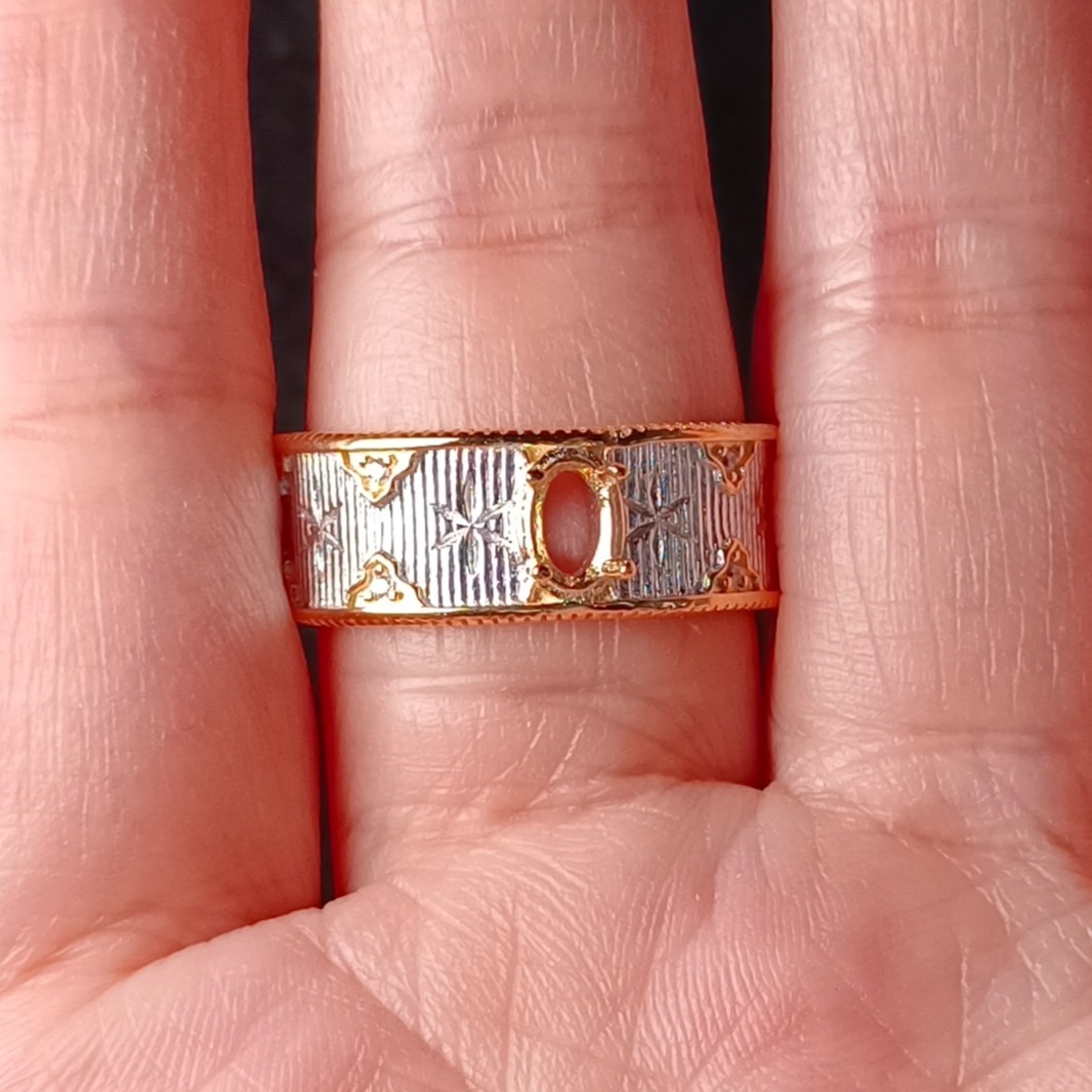 女戒橢圓3*5mm空托