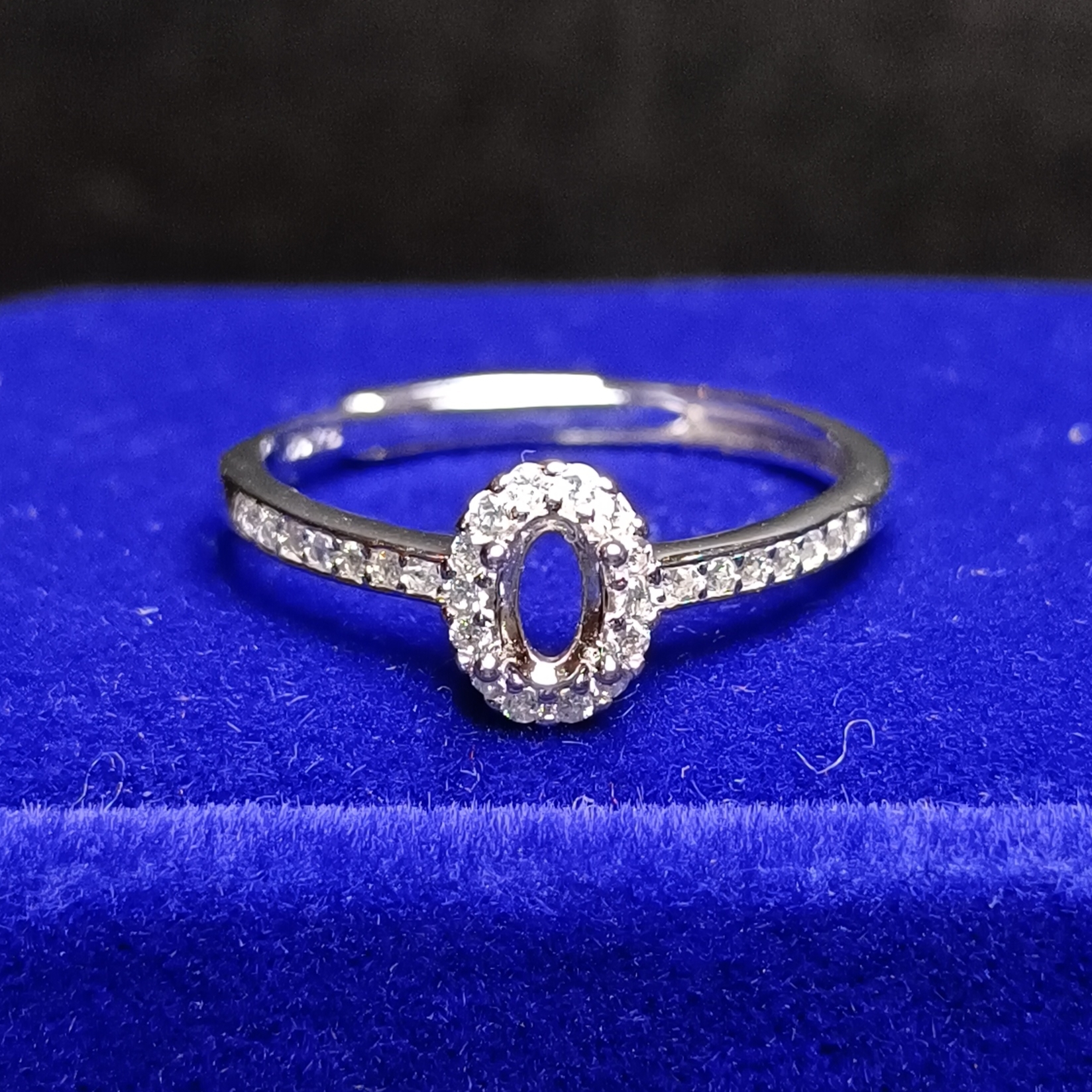 女戒橢圓3*5mm空托