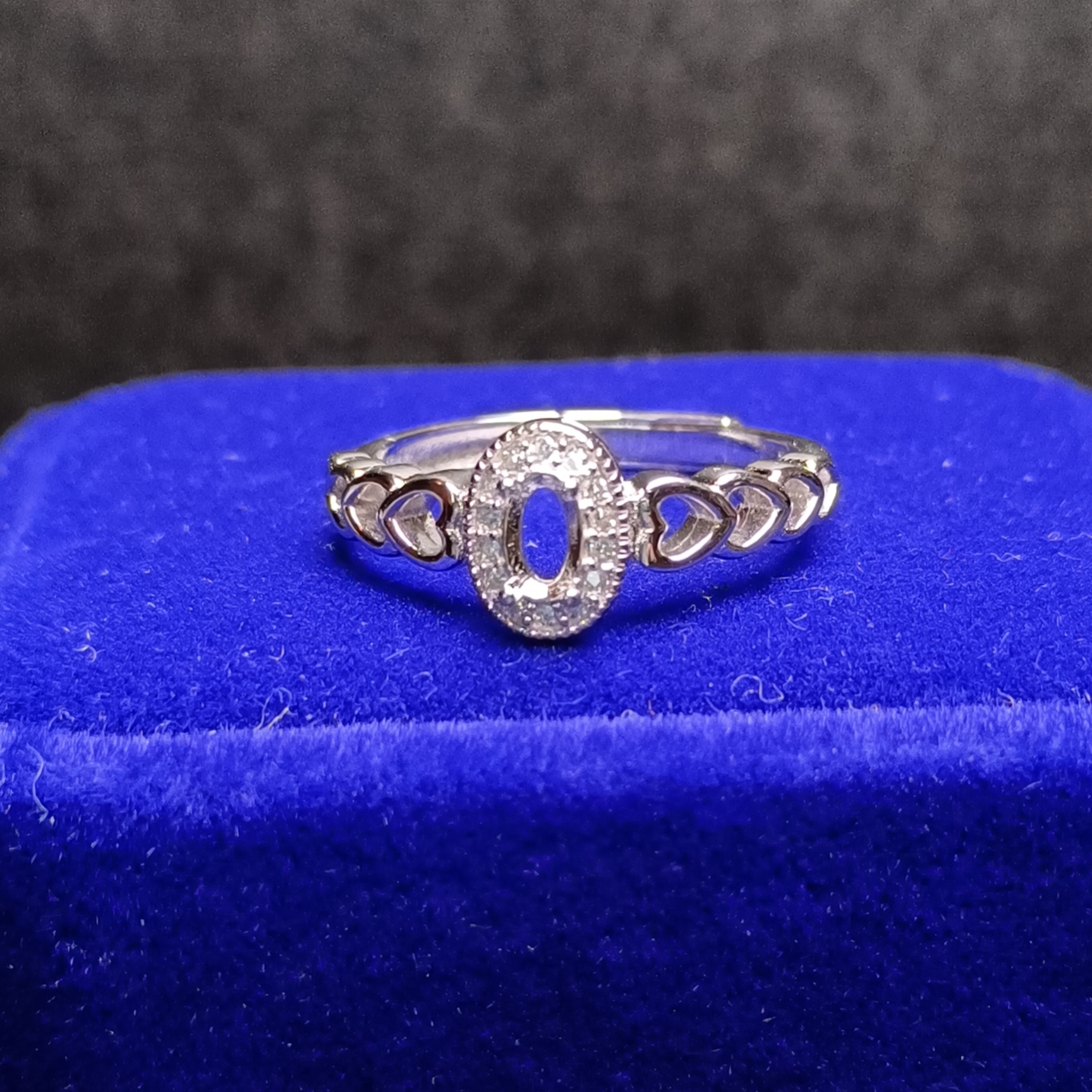 女戒橢圓3*5mm空托