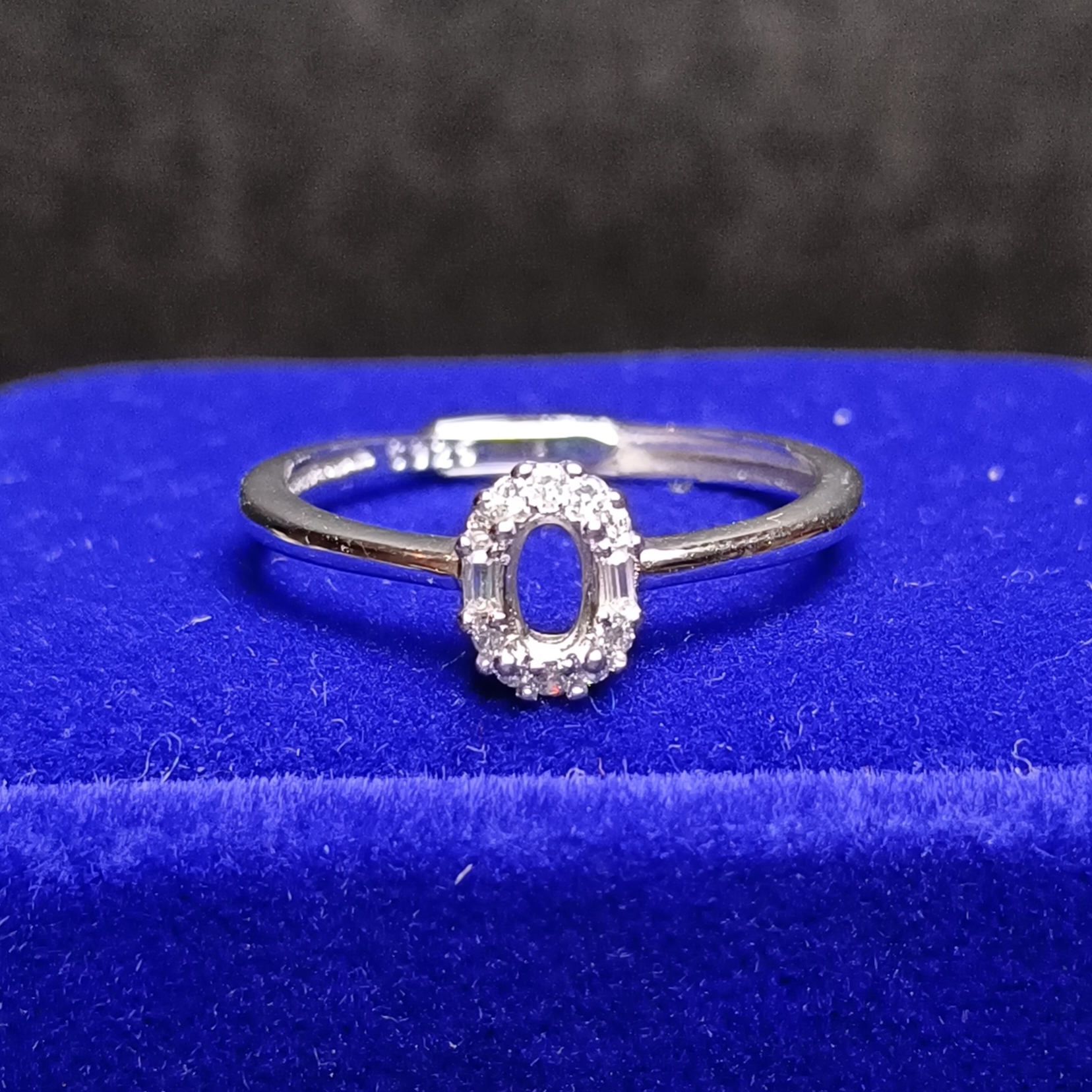 女戒橢圓3*5mm空托