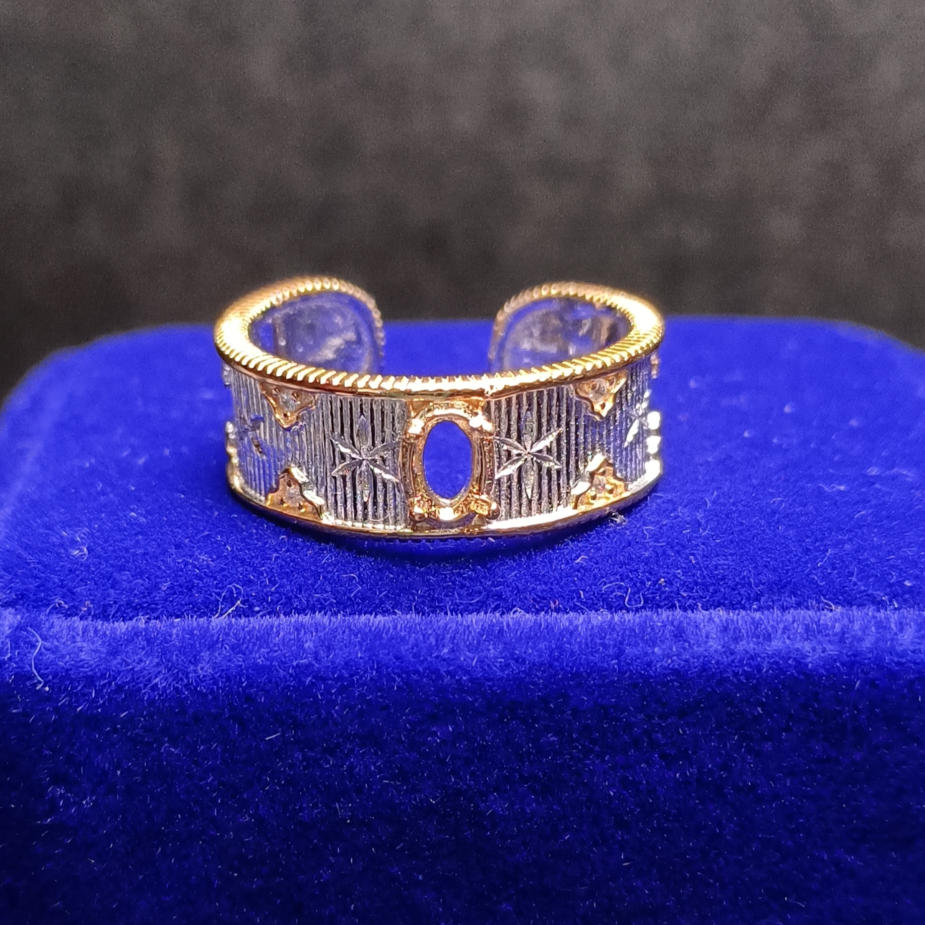 女戒橢圓3*5mm空托