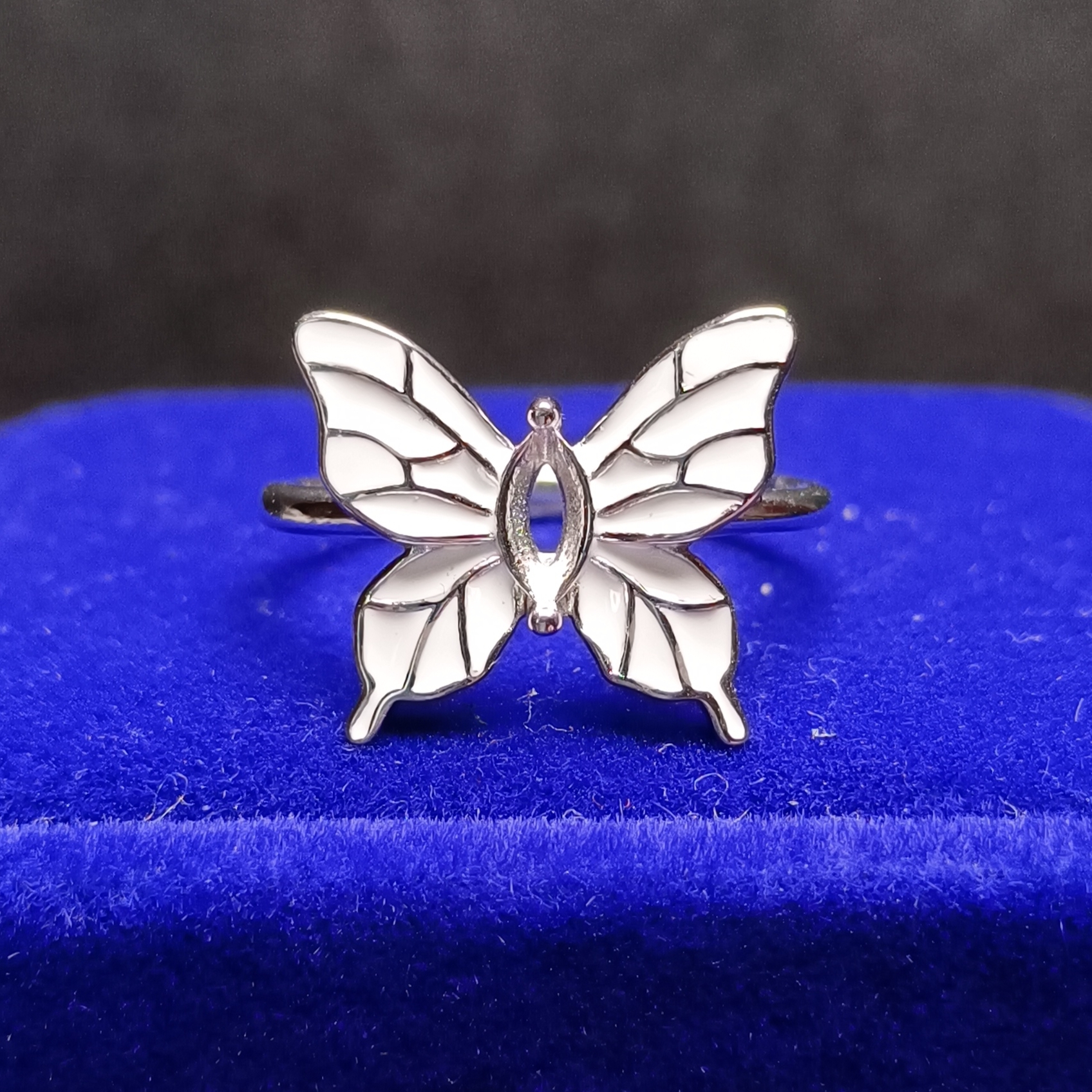 女戒馬眼3*6mm空托