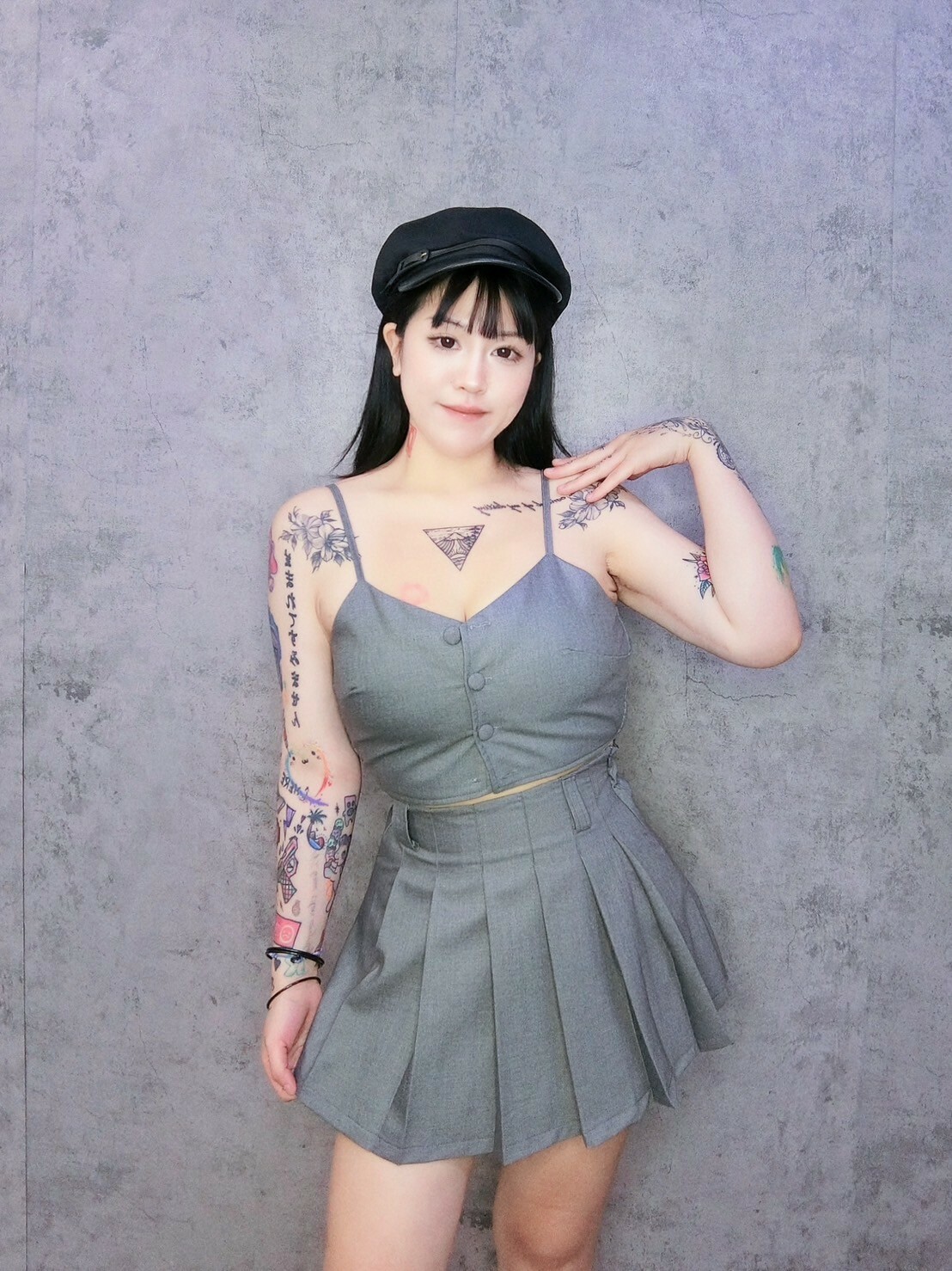 爆款西服百摺裙兩件套裝