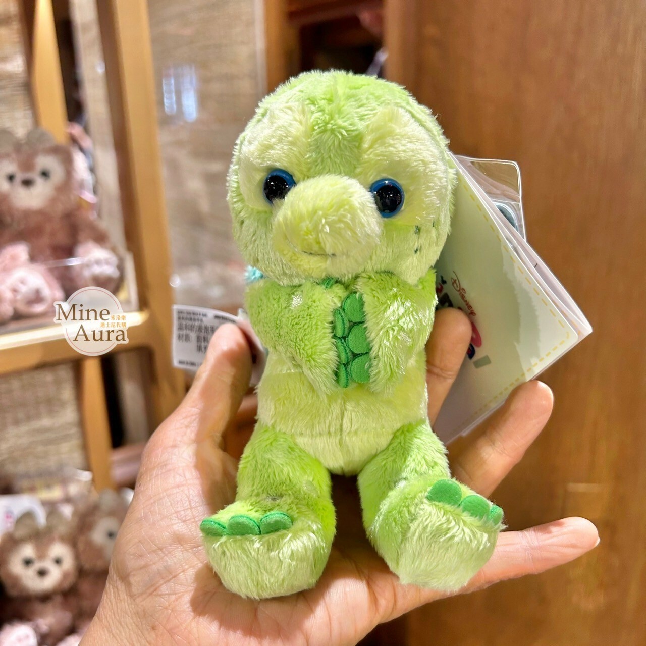 迷你寶寶系列 奧樂米拉 海龜 OluMel 磁鐵 坐肩 絨毛 娃娃 公仔 -上海迪士尼樂園