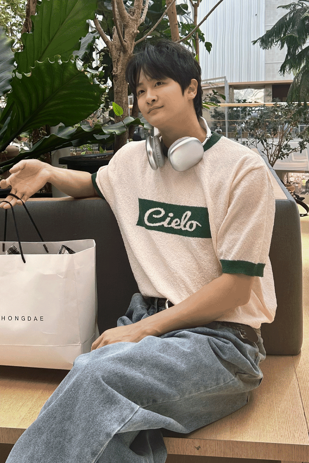 Cielo毛圈針織短袖T恤