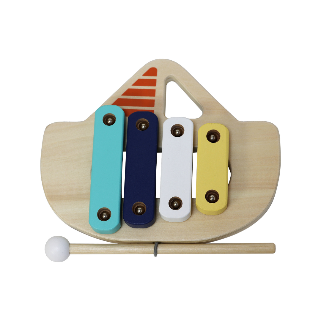 日本 Adnil LAND 小音樂家-彩色木琴【可愛帆船】