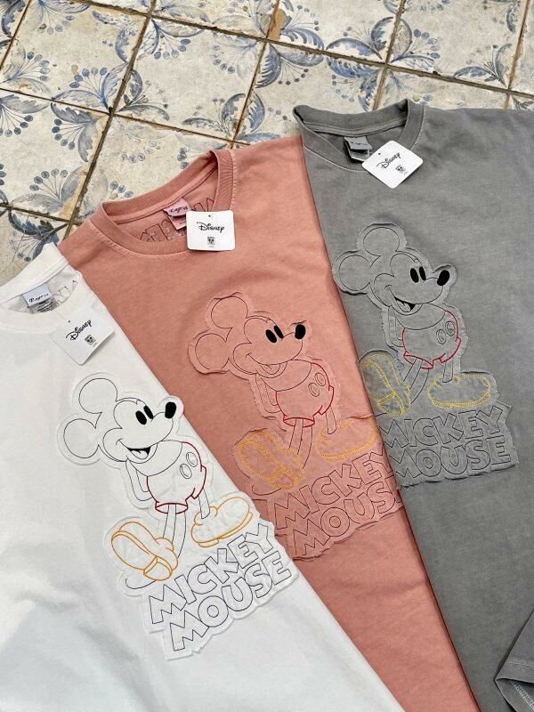 米奇圖案英文字短袖Tee HIGH FIVE-069T