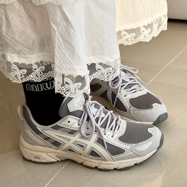ASICS GEL-VENTURE 6 奶油灰 低飽和 復古 奶油底 男女鞋 1203A297-022 / 調貨