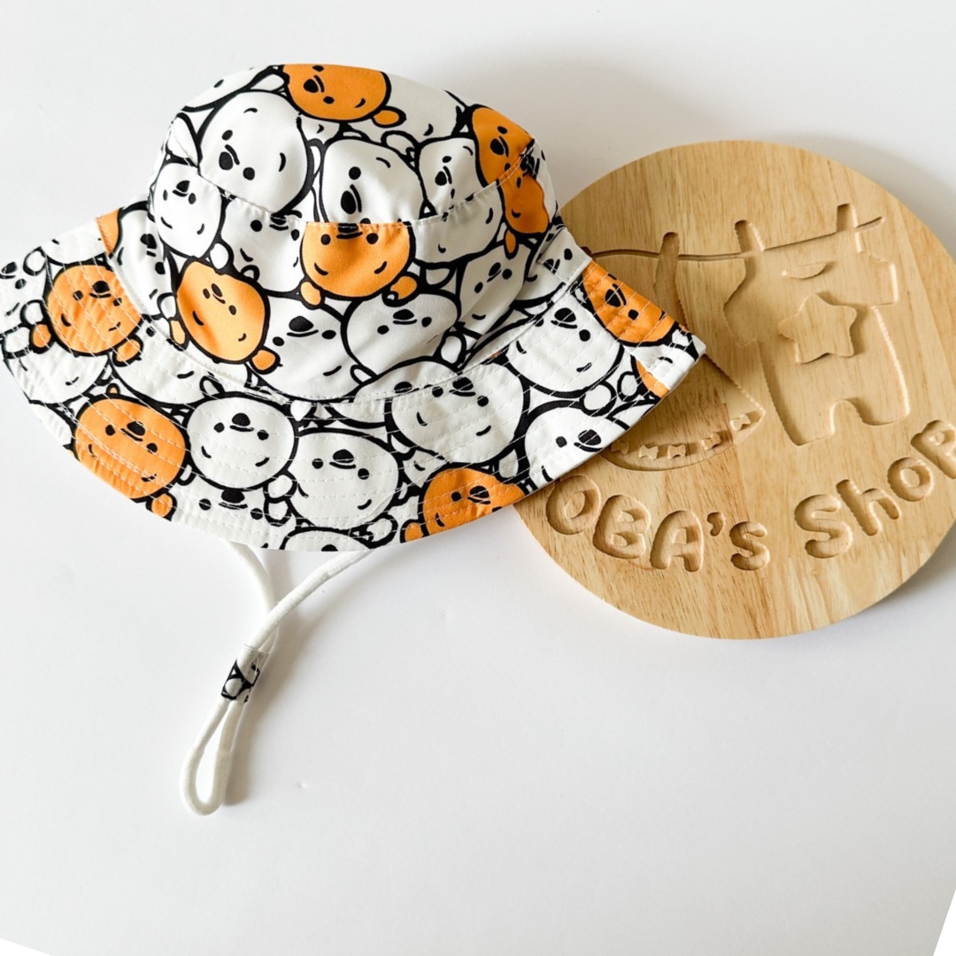 熊寶寶出沒-夏季漁夫帽 / 防飛沫帽