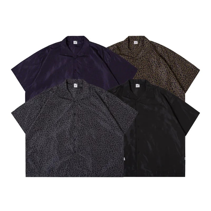 ANST 古巴領豹紋短袖襯衫 AN.37