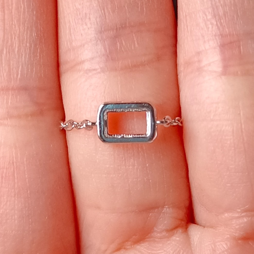 女戒方形4*6mm空托