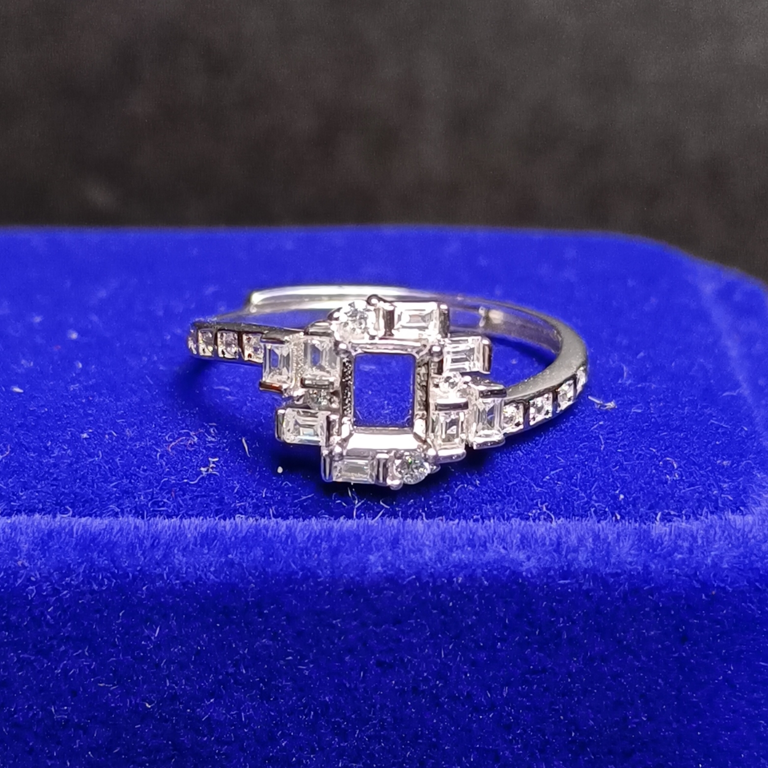 女戒方形4*6mm空托