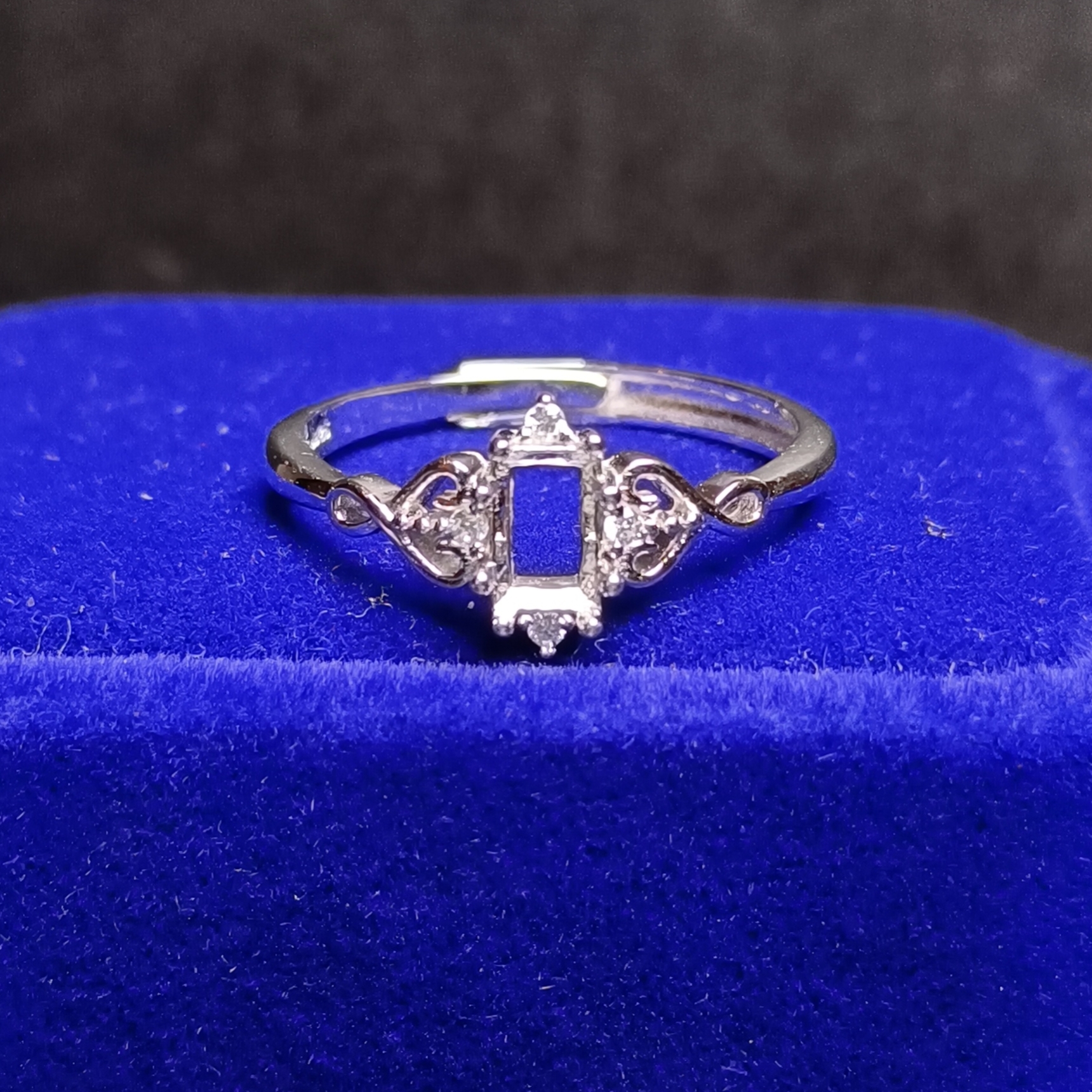 女戒方形4*6mm空托