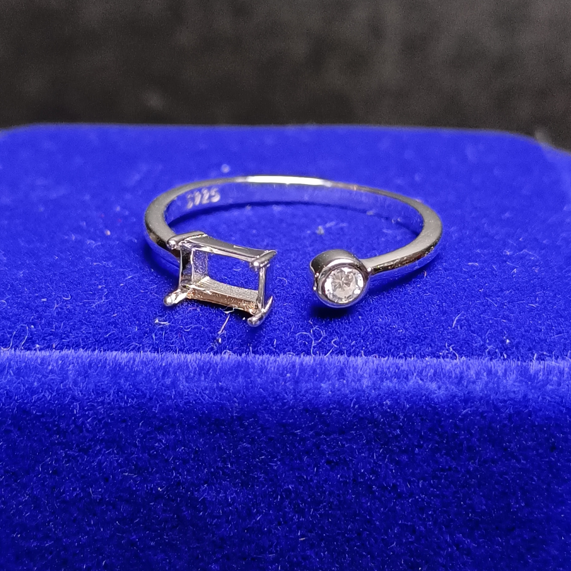 女戒方形4*6mm空托