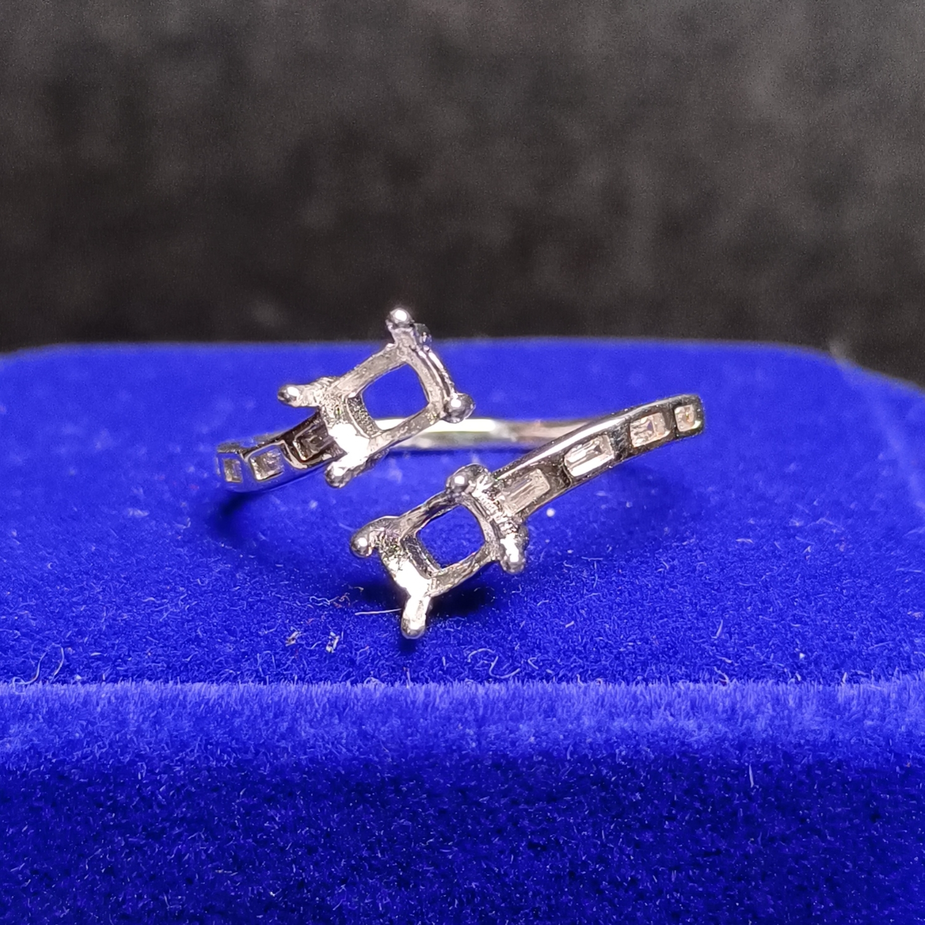 女戒方形4*6mm空托