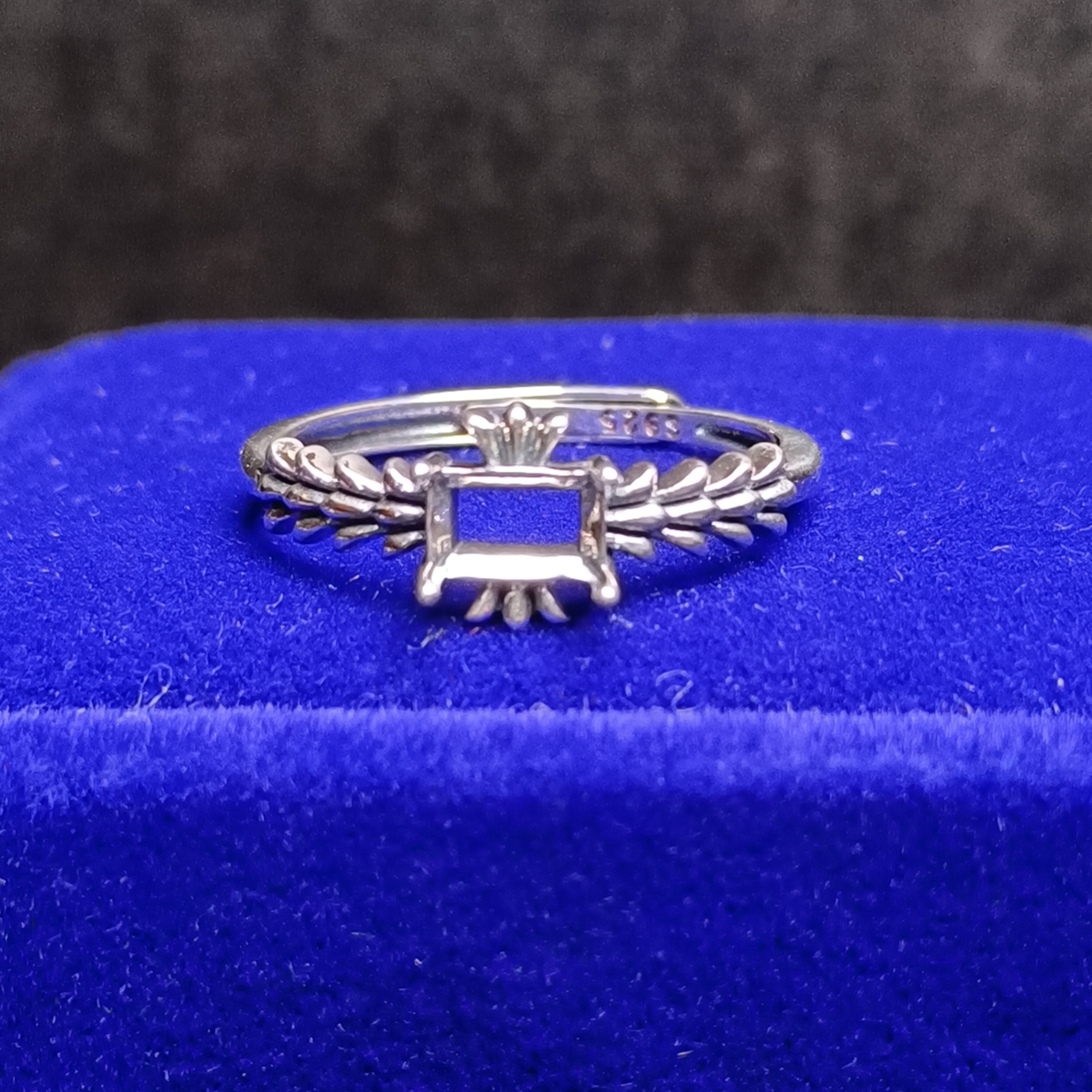 女戒方形4*6mm空托