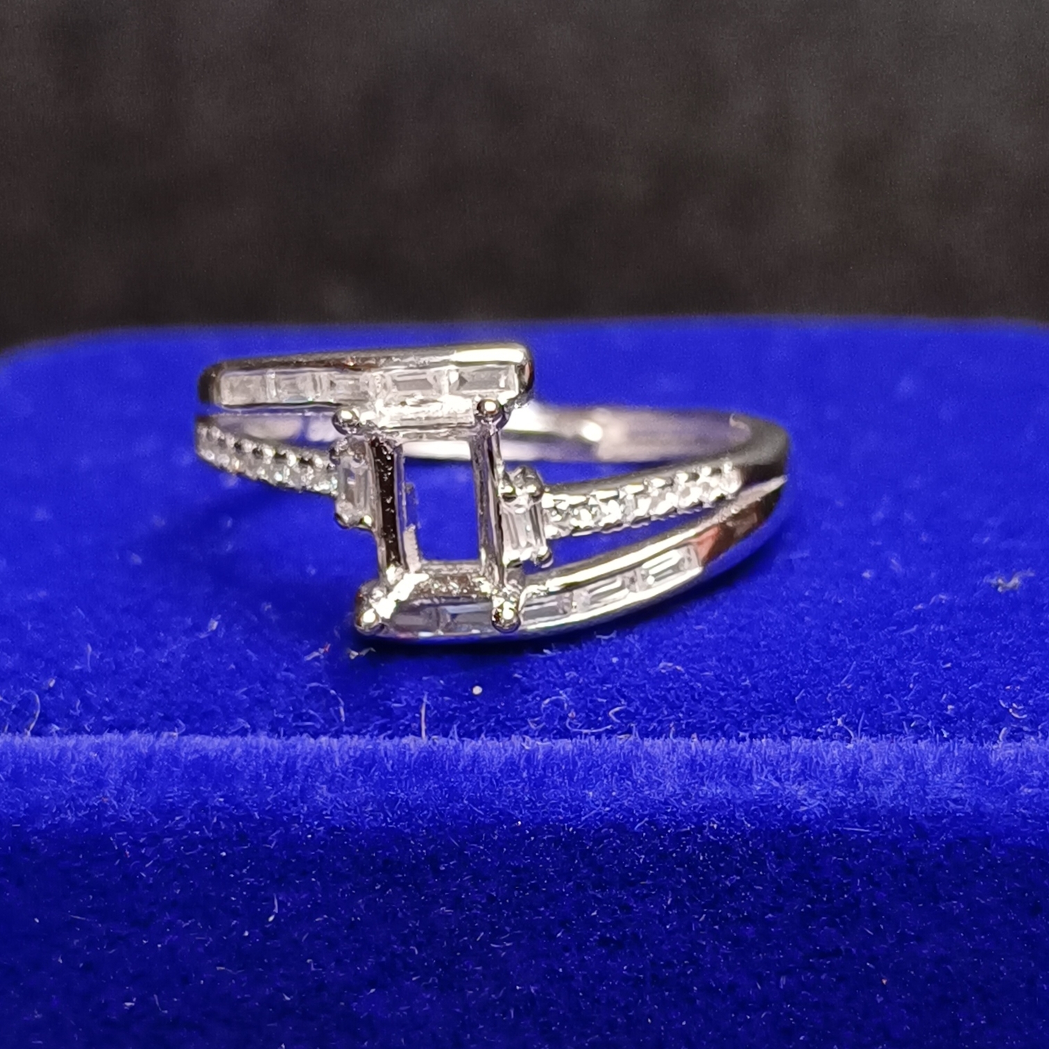 女戒方形4*6mm空托