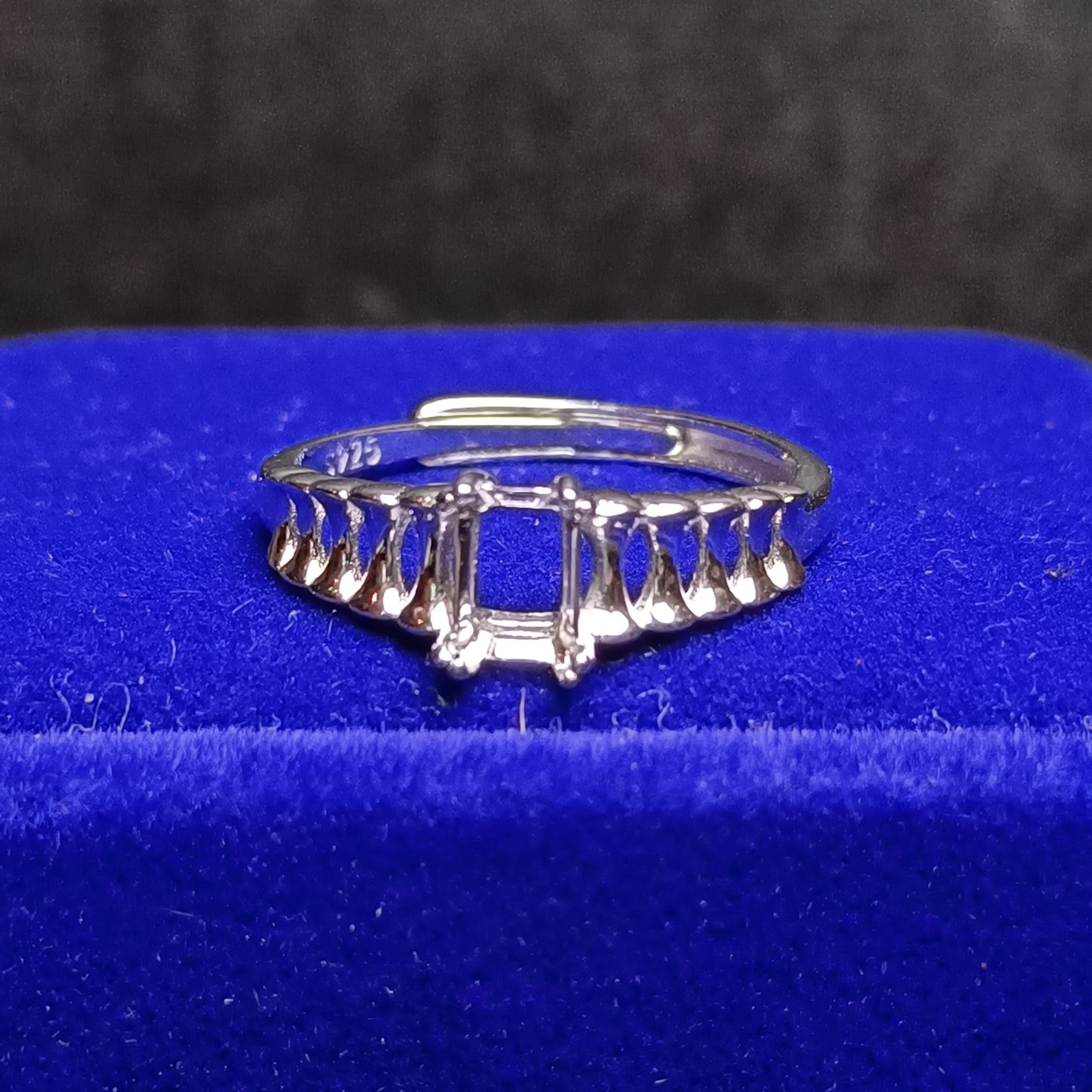 女戒方形4*6mm空托