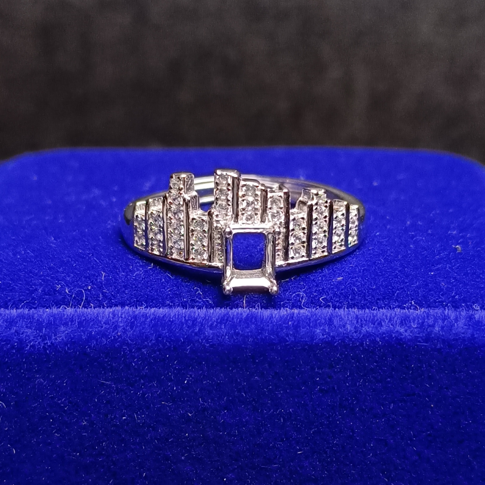 女戒方形4*5mm空托