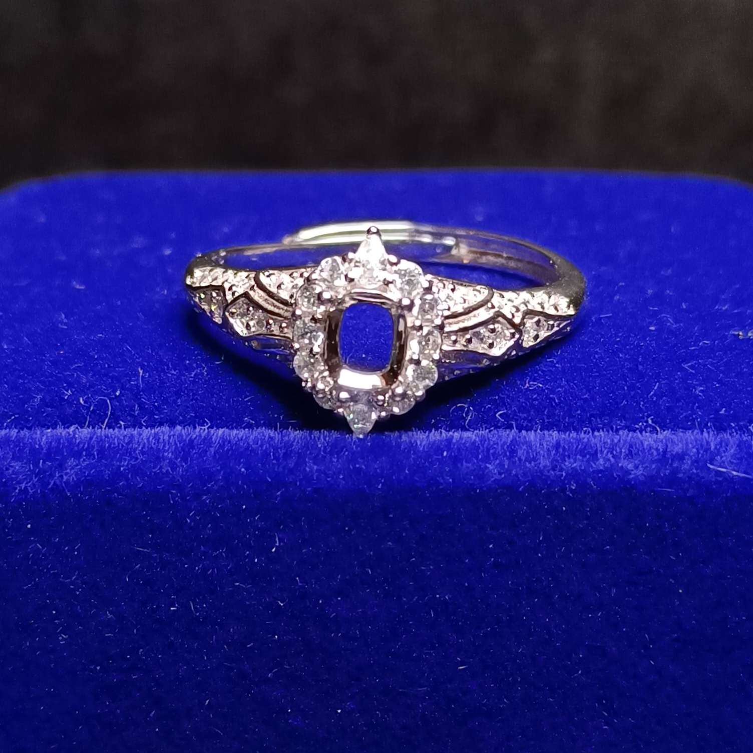 女戒方形4*5mm空托