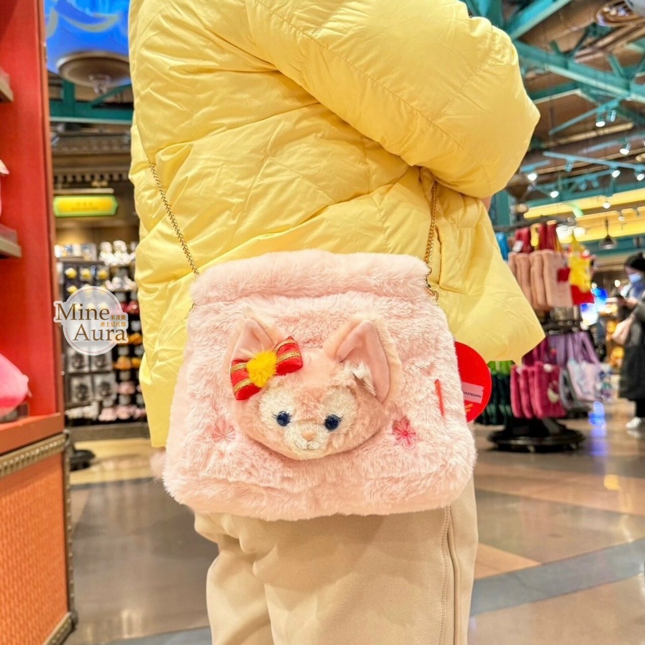 (限時特價) 2024 新春限定 玲娜貝兒 Lina bell 絨毛 大頭造型 手提包 斜背包 -上海迪士尼樂園