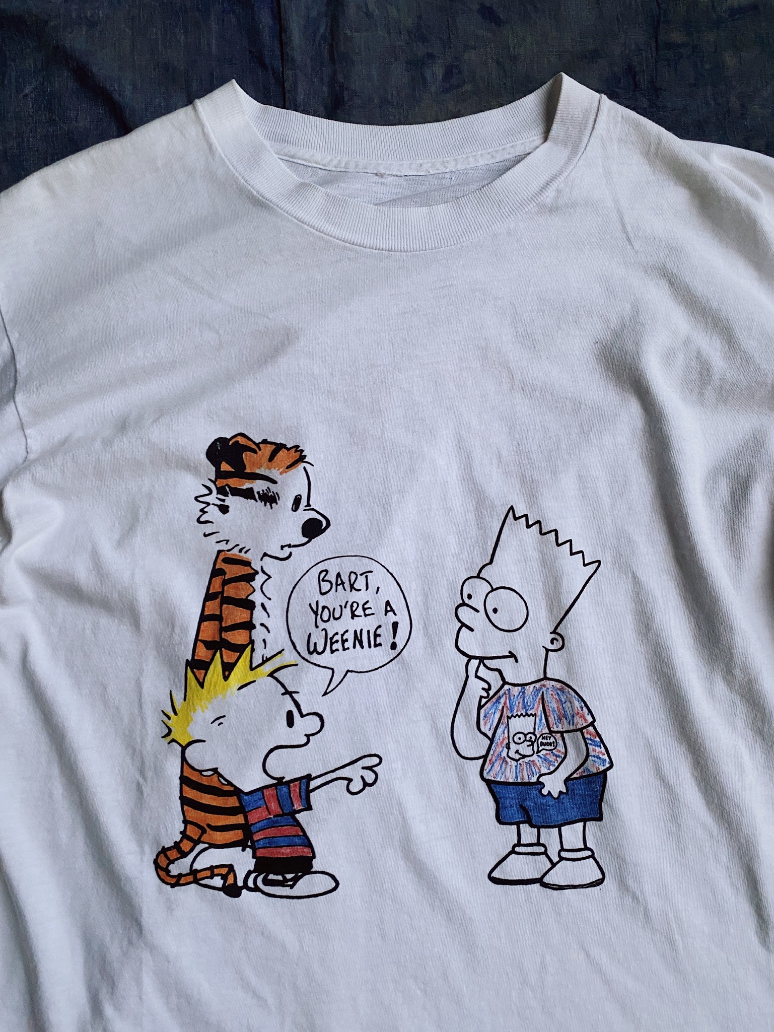 Vintage Simpson family “BART” T-shirt / 辛普森家族-霸子 圖騰短踢