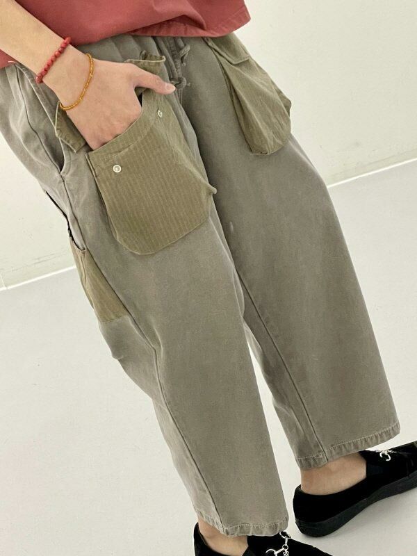 洗水淨色鬆身褲 HIGH FIVE-081P