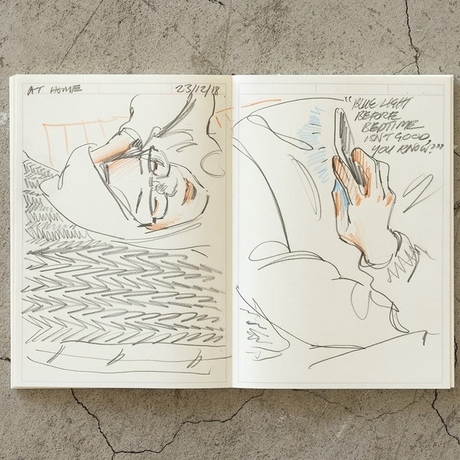 A5 Frame 紀錄用空白 MD筆記本｜Midori 日本