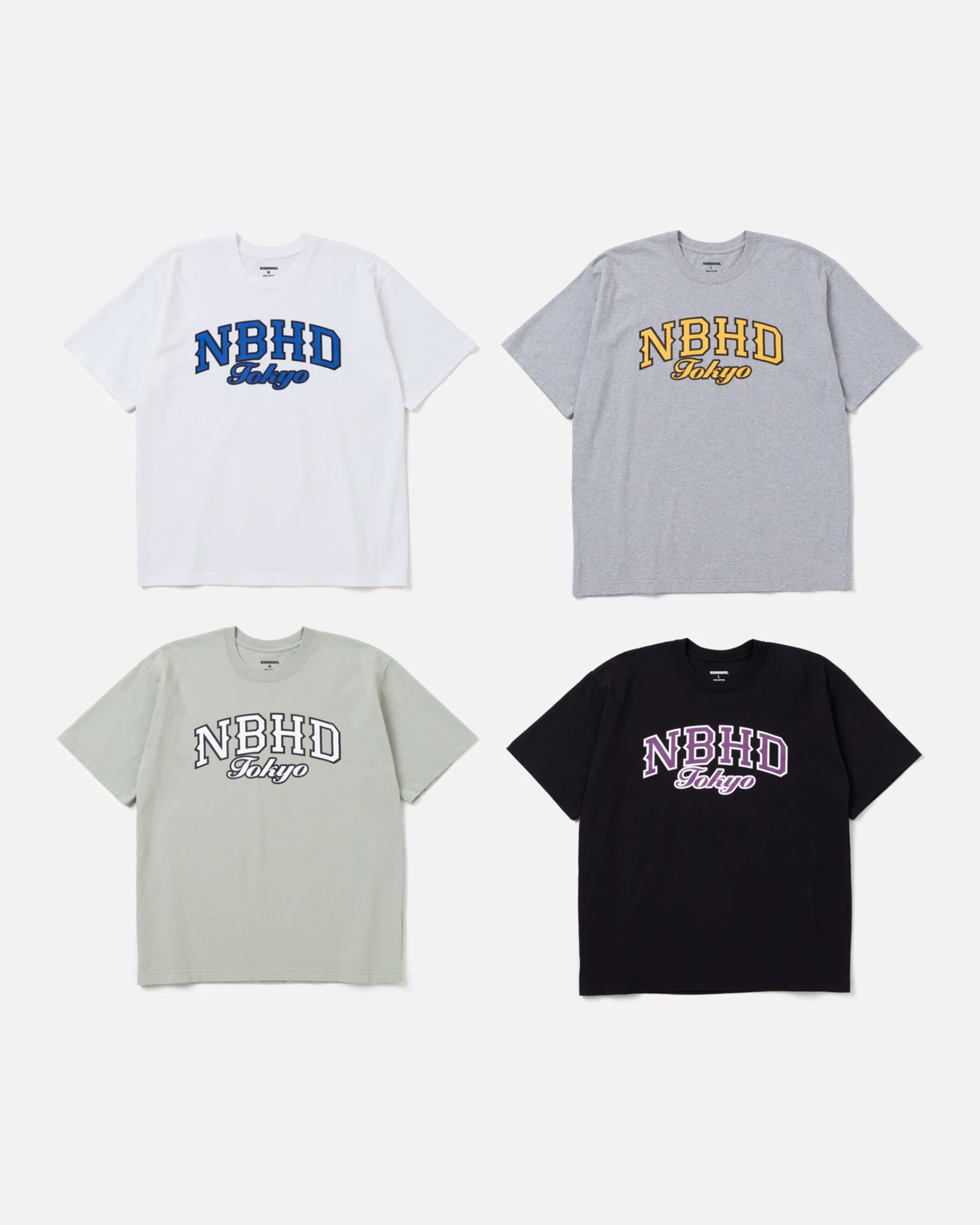 [現貨] NEIGHBORHOOD NH . TEE ST11 | (BLACK / WHITE / SAGE / GRAY)