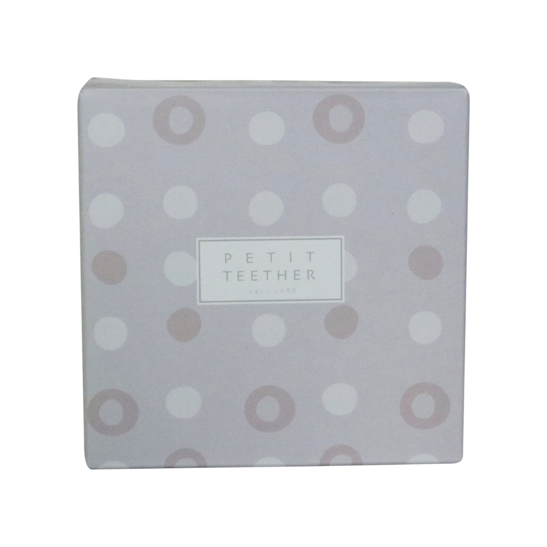 日本 Adnil LAND 寶寶矽膠感統抓握咬咬固齒環 【灰色】