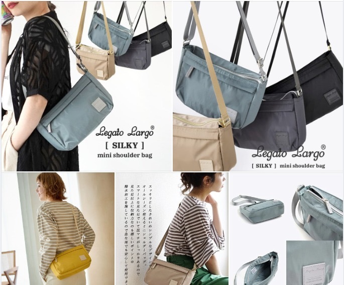 日本Legato Largo Silky Mini Shoulder Bag