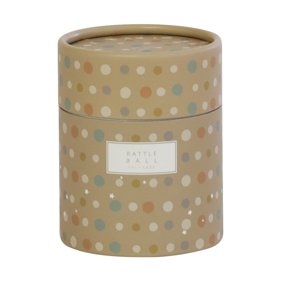 日本 Adnil LAND 三色球安撫搖鈴【鮭魚橘】