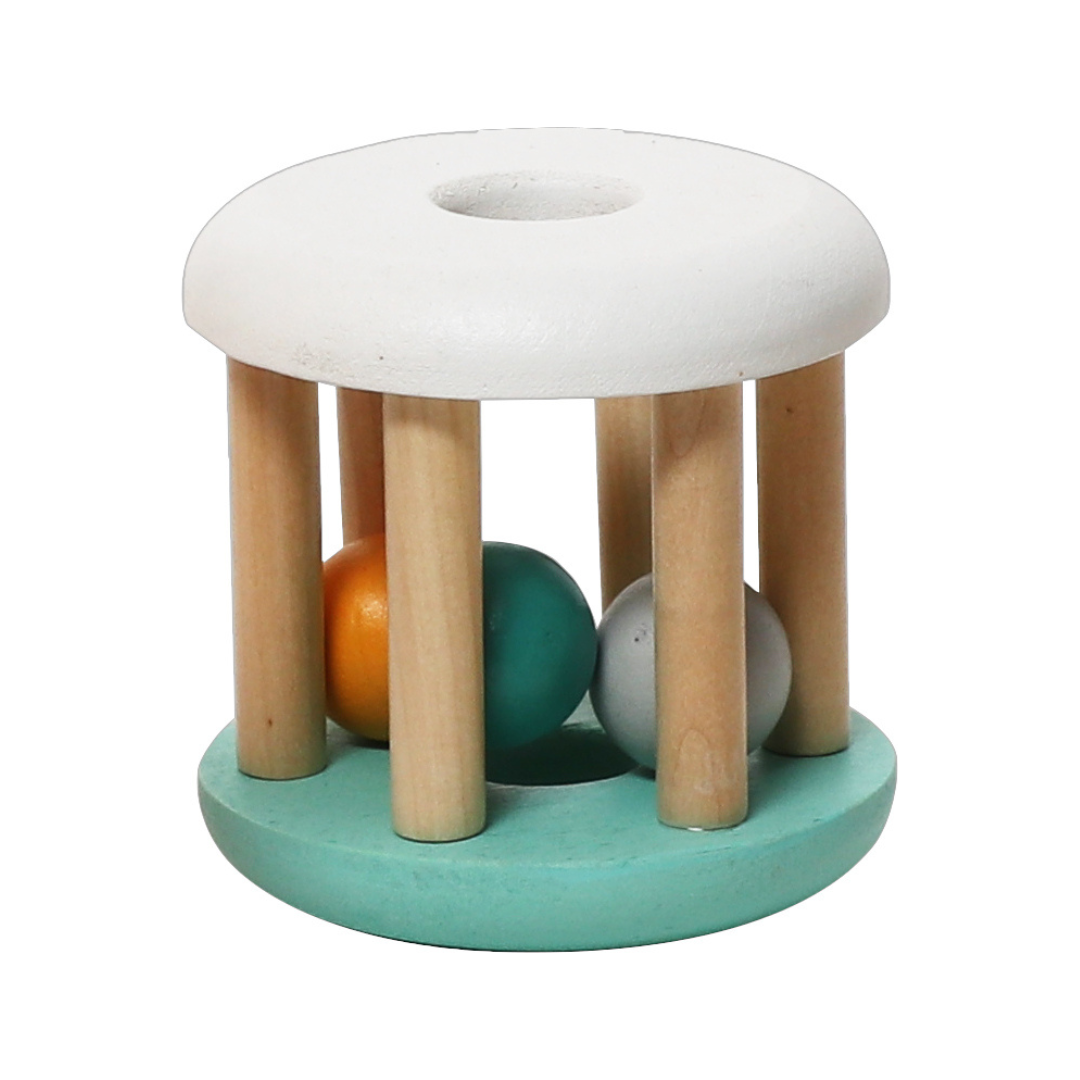 日本 Adnil LAND 三色球安撫搖鈴【天空藍】