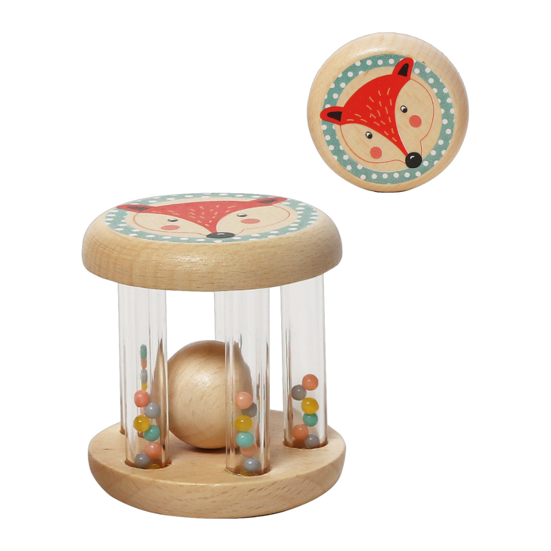 日本 Adnil LAND 可愛動物安撫搖鈴【狐狸】