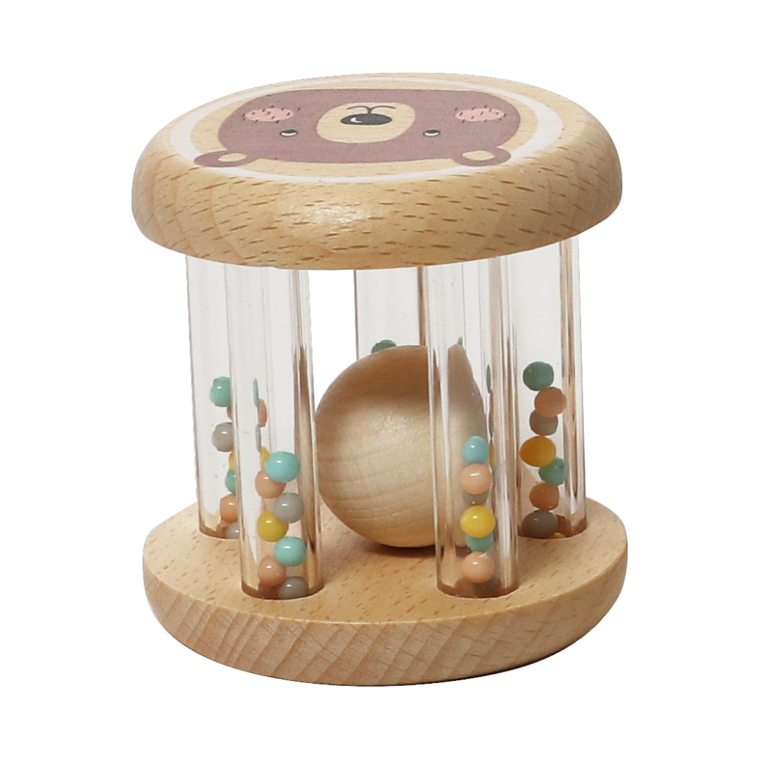 日本 Adnil LAND 可愛動物安撫搖鈴【熊熊】