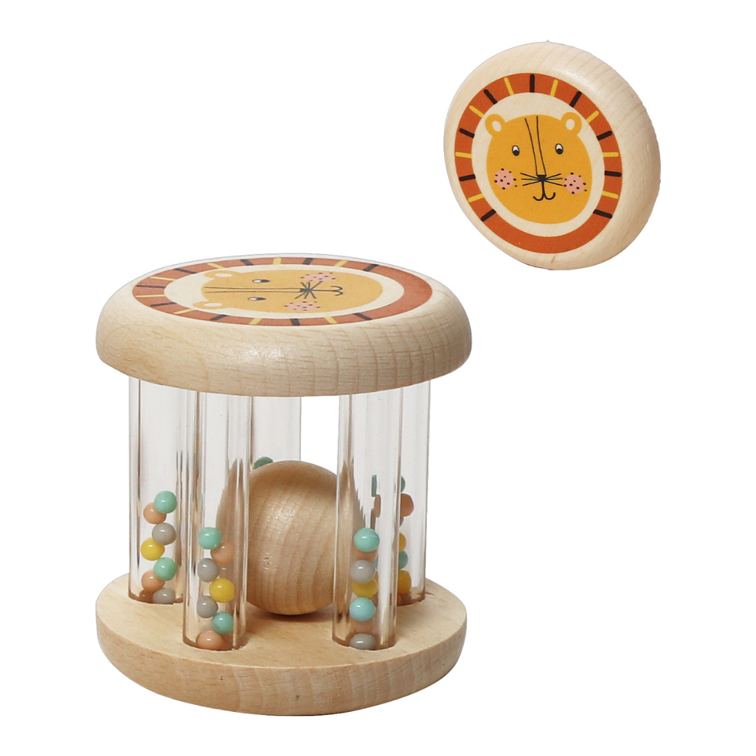 日本 Adnil LAND 可愛動物安撫搖鈴【獅子】