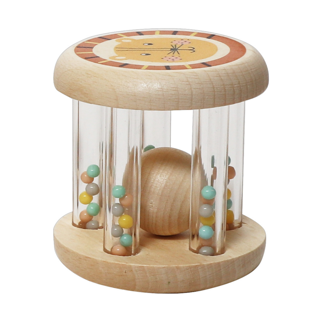 日本 Adnil LAND 可愛動物安撫搖鈴【獅子】