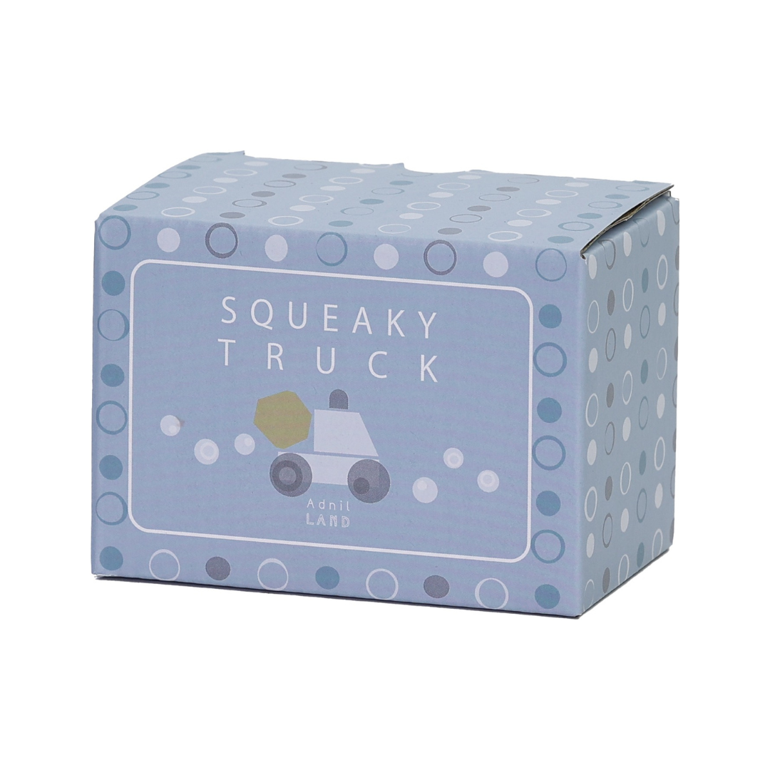 日本 Adnil LAND 寶寶木頭卡車玩具【藍色水泥車】