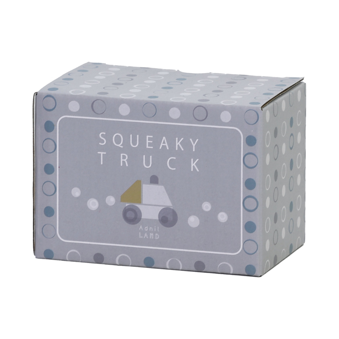 日本 Adnil LAND 寶寶木頭卡車玩具【灰色砂石車】