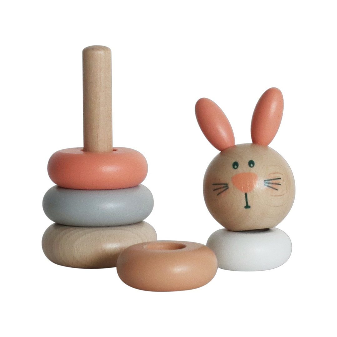 日本 Adnil LAND 動物疊疊積木【兔子】