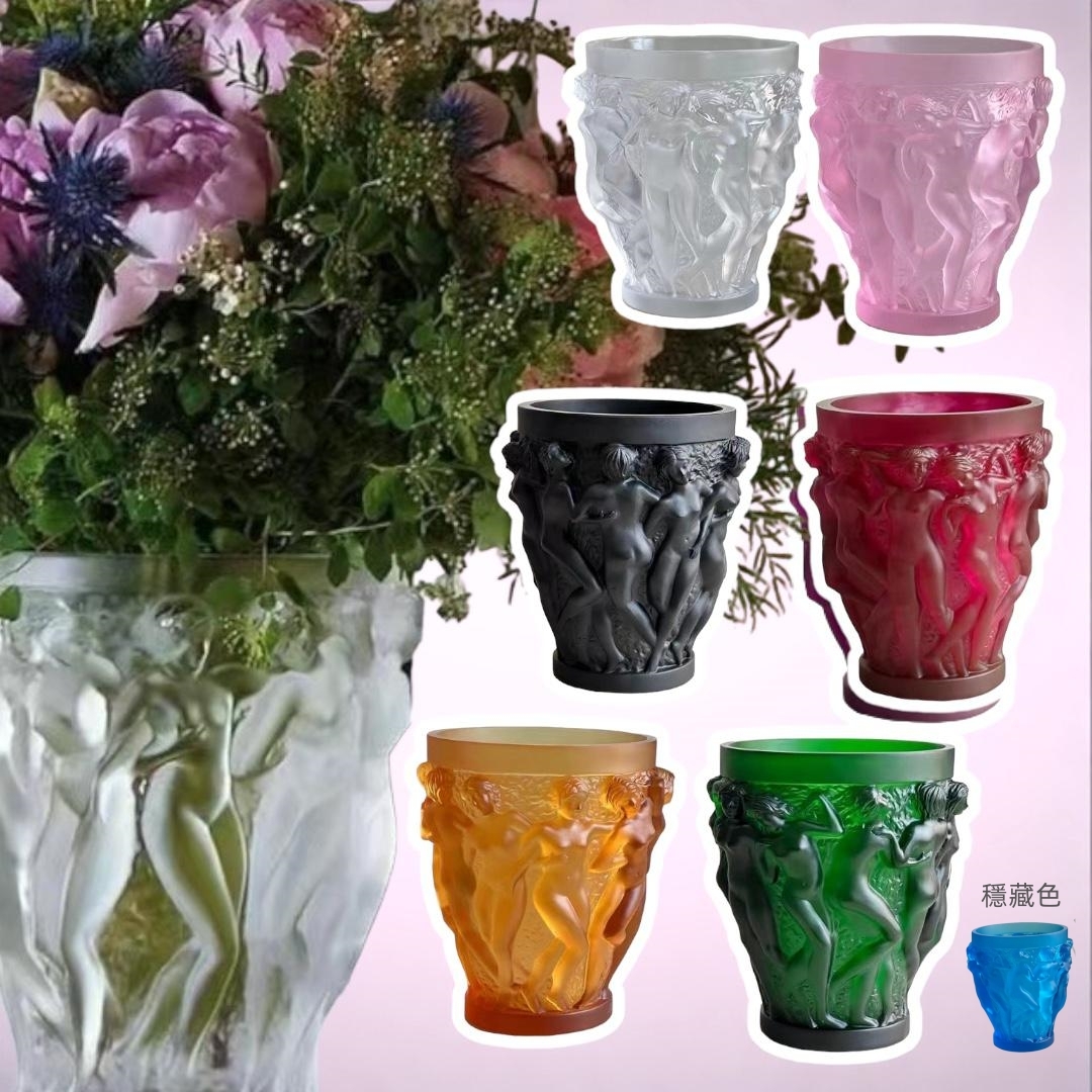 法國L. alique 綏爛琉璃花瓶