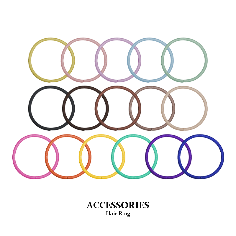素色髮圈