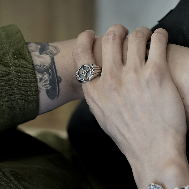 超推薦|風翼立體十字開口設計戒指【ACCY054】