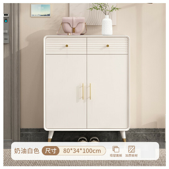 New entry hall entrance cabinet shoe cabinet [two doors and one drawer] 80-34-100]