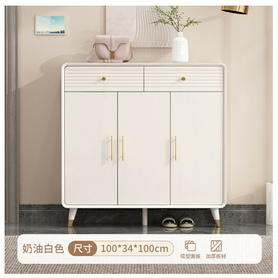 New entry hall entrance cabinet shoe cabinet [three doors and two drawers] 100-34-100]