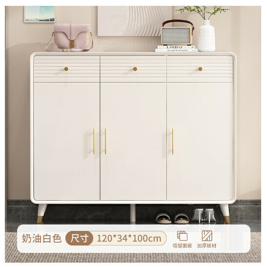 New entry hall entrance cabinet shoe cabinet [three doors and three drawers] 120-34-100]